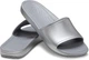 Жіночі шльопанці Сrocs Kadee Metallic Slide Sandals Silver (42-43, сріблястий) - изображение 1