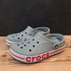 Жіночі крокси Crocs Bayaband Clog Light Grey/Candy Pink (40-41, сірий) - зображення 5