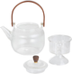 Dzbanek Homla Elsie ryflowany z drewnianą rączką 880 ml (5904183891255) - obraz 2