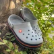 Чоловічі крокси Crocs Crocband Clog Light Grey/Bright Cobalt (40-41, сірий) - зображення 3