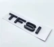 Надпись значок на багажник эмблема AUDI TFSI ЧЕРНЫЙ ГЛЯНЕЦ 4H0-853-737-D-2ZZ - изображение 1