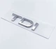 Эмблема шильдик надпись на багажник AUDI TDI ХРОМ 8J0-853-737-2ZZ - изображение 1