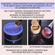 Электрический очиститель кистей для макияжа Makeup brush cleaner, роторная очистка, питание от USB Type-C, сапфировый синий - изображение 3
