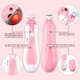 Детский маникюрный набор NAIL TRIMMER XL-667, триммер 6 в 1, полировщик ногтей с LED, для детей и взрослых розовый - изображение 2