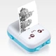 Портативный минипринтер mini printer с bluetooth для термопечати без чернил со смартфона. цвет: голубой - изображение 5