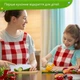 Большой набор кухонных принадлежностей по методу Монтессори 30 предметов для безопасной подачи пищи детям 3+ безопасные ножи, разделочные доски, овощечистка для самостоятельной нарезки овощей и фруктов детям (SAFE30T) - изображение 14