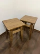 Комплект табуреток кухонних дерев'яних 45х30х30 Горіх темний/Лак (комплект 2 шт) - зображення 4