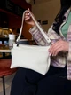 Компактна сумка на блискавці з карманом біла ARTiS Bags 1817 9181 - зображення 3