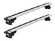 Серебристый алюминиевый багажник Toyota Highlander 2008-2014 Thule Wingbar Edge - изображение 1