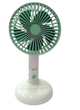Міні-вентилятор з підставкою FY061, ручний вентилятор Mini Fan з 3 режимами акумулятором від Micro USB м'ятний - зображення 1
