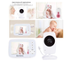 Видеоняня Baby Monitor SM-32 с датчиком звука беспроводная радионяня с портативным дисплеем и измерением температуры Поворотная радионяня с энергосберегающим режимом - изображение 3