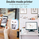 Портативний мініпринтер Mini printer Blue +4 шт звичайного + 3 шт самоклеючий +3 шт кольорового+ чохол - зображення 10