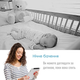 Видеоняня Baby Monitor ABM600 с датчиком звука беспроводная радионяня с портативным дисплеем и измерением температуры - изображение 8