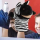 Игрушка на руку Зебра для кукольного театра 26 см - изображение 5