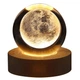Декоративний 3D нічник кришталева куля Moon - зображення 3