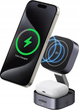 Bezprzewodowa stacja ładująca Ugreen W702 Qi2 3in1 USB-C MagSafe Black(6941876233168) - obraz 2