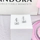 Серебряные серьги Бант сияющий трансформер Пандора Pandora 293543C01 - изображение 2