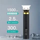 Профессиональный беспроводной триммер для волос аккумуляторный VGR Professional Hair, 1500 mAh, USB, Черный (4693226630) - изображение 9