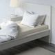 Простынь на резинке 160х200 см бежевая IKEA DVALA постельное белье двуспальное 100% хлопок ИКЕА ДВАЛА - изображение 6