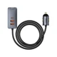 Автомобільний зарядний пристрій Baseus Share Together PPS Fast Charging Hub 120W Grey (CCBT-B0G) - изображение 1