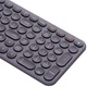 Клавіатура бездротова Baseus K01B Wireless/Bluetooth Tri-Mode Keyboard ENG Frosted Gray (B00955504833-00) - зображення 4