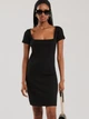 Плаття міді літнє жіноче Big Star Felice 906 M Чорне (5900714861612) - зображення 1