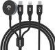 Кабель Dudao USB Type-C - Lightning / USB Type-C / Apple Watch Wireless Charger 1.2 м 100 Вт Black (AT6976625333523) - зображення 1