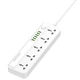 Фильтр питания ProLogix Premium (PR-SC5614W) 5 розеток, 6 USB AUTO ID, 2 м, белый - изображение 4