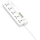 Фильтр питания ProLogix Premium (PR-SC5614W) 5 розеток, 6 USB AUTO ID, 2 м, белый - изображение 7