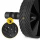 Ролик (гимнастическое колесо) для пресса 4FIZJO Ab Wheel Black/Yellow (P-5907739314840) - изображение 3
