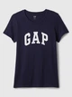 Футболка женская хлопковая GAP (4826241296647) Logo XS синяя - изображение 3