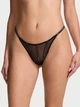Комплект белья Victoria's Secret (2126685912) (лиф+трусики стринги) со стразами Sheer Shine 70B/XS черный - изображение 6