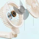 Вентилятор BauTech с прищепкой и LED-подсветкой Бежевый (1015-781-00) - изображение 3