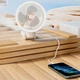 Вентилятор BauTech с прищепкой и LED-подсветкой Бежевый (1015-781-00) - изображение 12