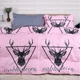Комплект постільної білизни MirSon Бязь Ranforce Elite 17-0516 Noble deers pink 110х140 (2200004659657) - зображення 1