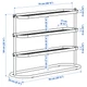 Поличка для взуття зі сталі IKEA ÄLGANÄS 205.858.83, 76x24x59см - зображення 4