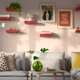 Настінна полиця IKEA LACK ЛАКК 705.954.17 30x26 см червона - зображення 2