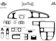 Накладки на панель для Kia Carnival 2002-2013 рр - зображення 4