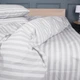 Комплект постельного белья MirSon Полуторный 143 x 210 Ranforce Elite 17-0600 Stripe White Gray Ранфорс (2200008048570) - изображение 4