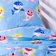 Комплект постельного белья Mirson Полуторный 143х210 см Kids Time 17-0522 Sharks are fun Бязь (2200007074297) - изображение 7