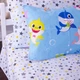 Комплект постельного белья Mirson Полуторный 143х210 см Kids Time 17-0522 Sharks are fun Бязь (2200007074297) - изображение 9