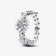 Серебряное кольцо Pandora "Сияющее тройное солнце" 192846C01 60 - изображение 1