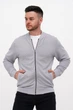 Кофта на замке кэжуал Trend Collection 074-2 светло-серый (GRI) S - изображение 1