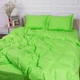 Простынь на резинке MirSon двуспальная 140x200+25 см 30-0016 Light Green Satin Stripe (2200005253939) - изображение 5