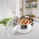 Каструля з кришкою Maestro MR-3516-18 3л Хром - зображення 3