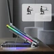 Подставка охлаждающая для ноутбука до 15.6" IceCoorel A9R Laptop Stand Blue RGB LED со сменой наклона черная - изображение 5