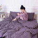 Простынь MirSon детская 110x160 см 30-0011 Gray Satin Stripe (2200007089079) - изображение 1
