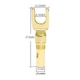 Штекер коннектор акустический разъем типа лопатка Alitek Spade Plug Gold (4.5 мм) (48843ref) - изображение 3