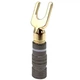 Штекер коннектор акустический разъем типа лопатка Spade Plug Graphite/White strip (48843) - изображение 2