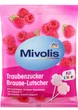 Цукерки з декстрозою Mivolis Traubenzucker Brause-Lutscher шипучі льодяники з малиною на паличці з вітамінами для дітей 75 г - изображение 1